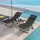 Outsunny Sonnenliegen-Set 90 x 65 x 110 cm Schwarz