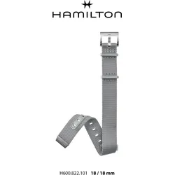 Hamilton - Khaki Navy Band-set Nato Grau-18/18 H690.822.101 - grau