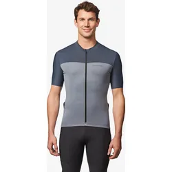 Rennrad Fahrradtrikot Sommer kurzarm Herren Slimfit Endurance 2 grau betongrau|schiefergrau 2XL