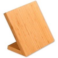 KESPER | Messerblock, Material: Bambus, magnetisch, Maße: 23 x 13 cm, Höhe 20 cm, Farbe: Braun | 58028