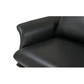 Nils Olsen Ledersofa aus Echtleder Alva ¦ schwarz ¦ Maße (cm): B: 244 H: 87 T: 101.0