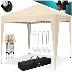 KESSER® Pavillon 3x3m   wasserdicht   inkl. Tragetasche mit Rollen  Pop-Up Klicksystem   UV-Schutz 50+   Faltpavillon   Gartenzelt   Partyzelt   Metall-Verstrebungen