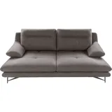 Calia Italia Couch Strukturbezug 3-Sitzer Grau