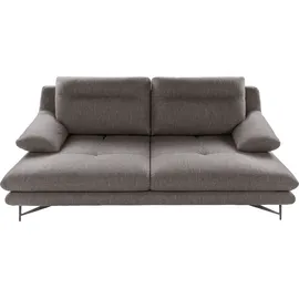 Calia Italia Couch Strukturbezug 3-Sitzer Grau