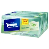 Tempo Taschentücher Balsam Dou Box, 4-lagig 830584 , 2 Boxen à 90 Tücher