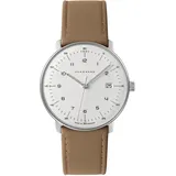 JUNGHANS max Bill Herren-Armbanduhr Beige mit Saphirglas 41/4562.02