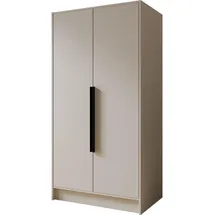 WFL GROUP Drehtürenschrank Mono Bis 102 x 200 x 51 cm Beige