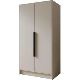 WFL GROUP Drehtürenschrank Mono Bis 102 x 200 x 51 cm Beige