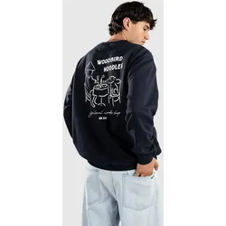 Woodbird Cane Noodle Crew Sweater navy Gr. S