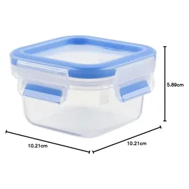 Emsa Frischhaltedose quadratisch blau 5,9 cm hoch 0,2 l