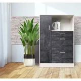 Hti-Living Küchenbuffet Kombi L  grau