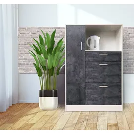 Hti-Living Küchenbuffet Kombi L  grau