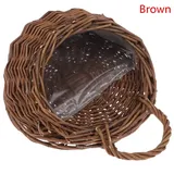 I Rattan Wandkorb Blumentopf Pflanzenhalter Wandbehang 1 Stück