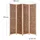 creedwood Raumteiler, Dunkelbraun, Holz, 160x170x3 cm, Wohnzimmer, Raumteiler & Paravents, Paravents