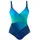 LASCANA Badeanzug Damen Blau/Türkis 38 Cup D