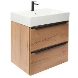 Naturel Badezimmerschrank mit Waschbecken Nobia 60x60x46 cm Eiche Sierra Matt NOBIA60ZDSSAT