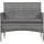vidaXL Garten-Lounge-Set 5-tlg. grau
