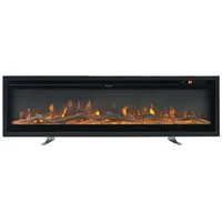 DARDVORLAG Elektrokamin 50" elektrischer Kamin Wandkamin mit Flammeneffekt, 9 Farbmodi, 750W/1500W schwarz