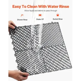 Vevor Drainagematte 40 x 40 cm grau