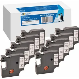 G&G Schriftband 45013 Weiß 12mm x 7m 10 Blatt