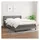 vidaXL Boxspringbett mit Matratze Dunkelgrau 140x200 cm Stoff