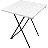Mojawo Holz/Metall Beistelltisch klappbar weiß 45x45x50cm-MMC4710