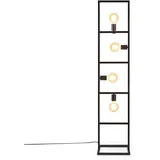 Paco Home Stehlampe »OSKAR«, E27 LED Stehlampe Standleuchte Wohnzimmer Schlafzimmer Esszimmer Modern, schwarz