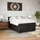 vidaXL Boxspringbett mit Matratze Schwarz 160x200 cm Kunstleder2101787