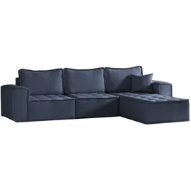 kaiser möbel L-förmige Bohoo-Maxi-Ecke in zeitlosem Design Blau Rechts