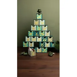 Décopatch Adventskalender Tannenbaumform 5x30x35 cm HD095C