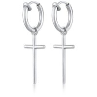 Elli Ohrringe 925 Sterling Silber Kreuz in Silber | Gr.: onesize