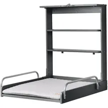 roba Wandwickelregal, Anthrazit, Holzwerkstoff, 66.5x78x76.5 cm, Babymöbel, Wickelkommoden + Zubehör, Wickelkommoden
