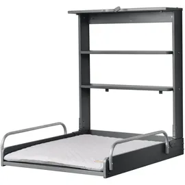 roba Wandwickelregal, Anthrazit, Holzwerkstoff, 66.5x78x76.5 cm, Babymöbel, Wickelkommoden + Zubehör, Wickelkommoden