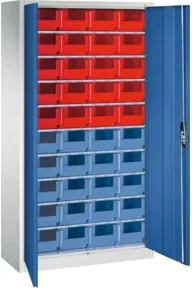 C+P Magazinschrank Serie 13, 1980x1000x420mm, 7035/5010