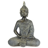 I.GE.A. Buddha Figur sitzend Statue Figuren Skulptur Büste Statue Ornament Buddhafigur Feng Shui Dekoration Garten Terrassen Balkon Deko Buddha-Statue Wohnaccessoire Buddha-Skulptur Garten-Figur