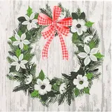 Papstar Servietten Christmas Wreath 20 St.