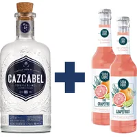 Cazcabel Blanco Tequila 0,7L 38% Vol. + 2x Soda Libre The Grapefruit 0,33l Bundl...