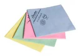 Vileda Professional r-NanoTech micron Mikrofasertuch, 38 x 40 cm 171671 , 1 Packung = 5 Stück, blau