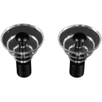 LIEDECO Gardinenstangen-Endstück LIEDECO "Luna", schwarz, H:5,5cm L:6cm Ø:1,6cm, Gardinenstangenendstücke, Gardinenstangen-Endstück, für Gardinenstangen Ø 16 mm