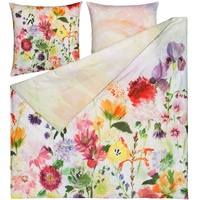 ESTELLA Mako-Satin Bettwäsche Garden Multicolor 1 Bettbezug 155 x 220 cm + 1 Kissenbezug 80 x 80 cm