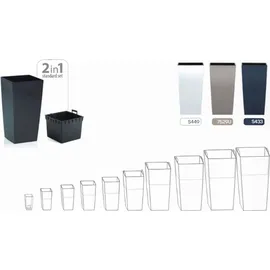 Prosperplast Urbi 49 Liter, Kunststoff, 32,5 x 32 x 61 cm Anthrazit