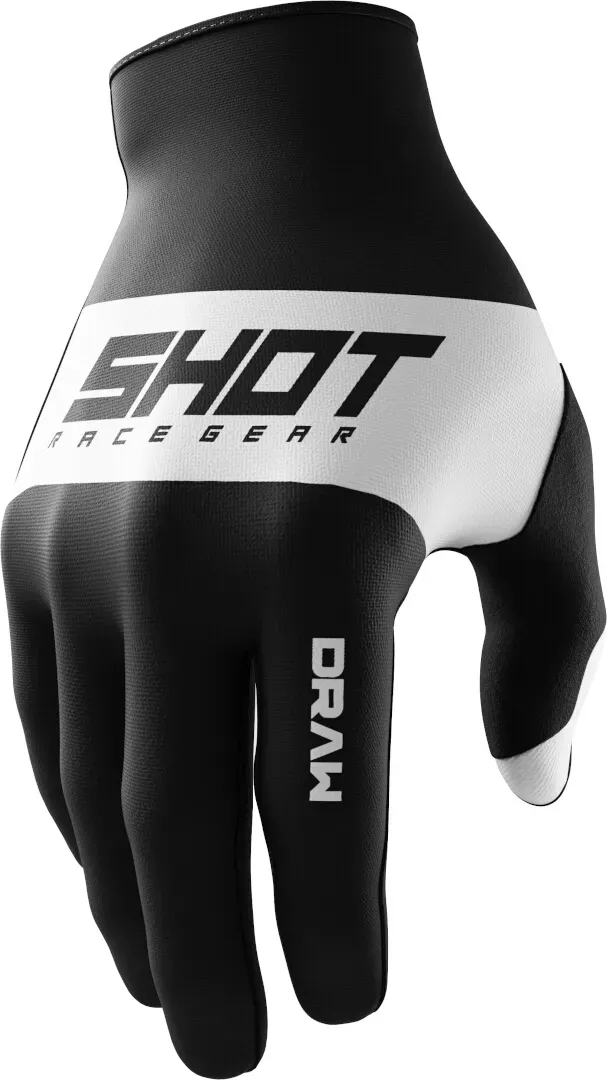 Shot Draw Sky Motorcross handschoenen voor kinderen, zwart, 6/7