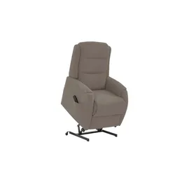 Hukla Fernsehsessel Max Mikrofaser 72 x 109 x 82 cm Braun elektrisch mit Rollen