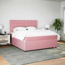 vidaXL Boxspringbett 180 x 200 cm Rosa
