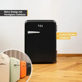 First Austria Retro Mini-Kühlschrank 40 l 0 mm hoch Schwarz