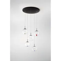 Fabas Luce 3770-49-373 ARIEL, Pendelleuchten 35W, transparent/gemischt