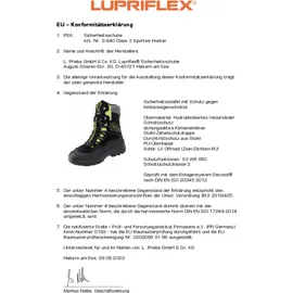 Lupriflex Schnittschutzstiefel Class 3 Sportive Hunter S3 SRC Gr.43, 3-640-43