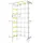 JEFlex Sprossenwand ClimbMaxx M5 weiß-gelb - Weiß/Gelb