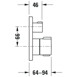 Duravit C.1 Wannenthermostat Unterputz Chrom