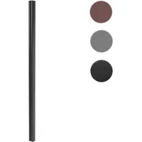 Mendler Alu-Pfosten Sarthe-WPC-Zaun, Pfeiler Pfahl, Stecksystem 1,86m - anthrazit